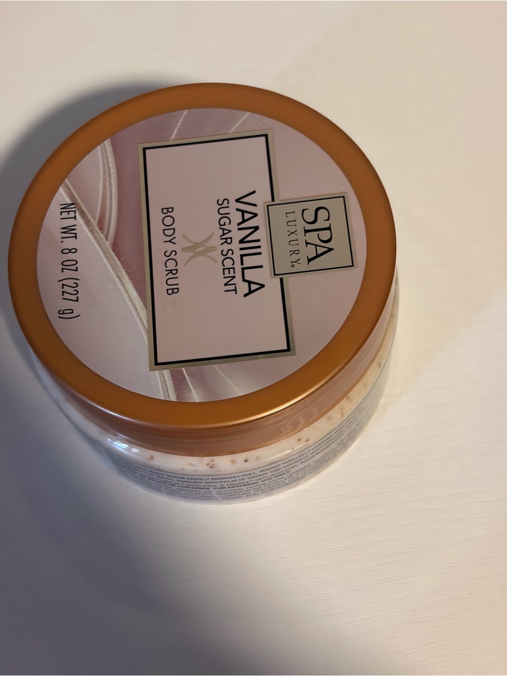 SPA LUXURIES Vanilla Sugar Scent Body Scrub - Cream